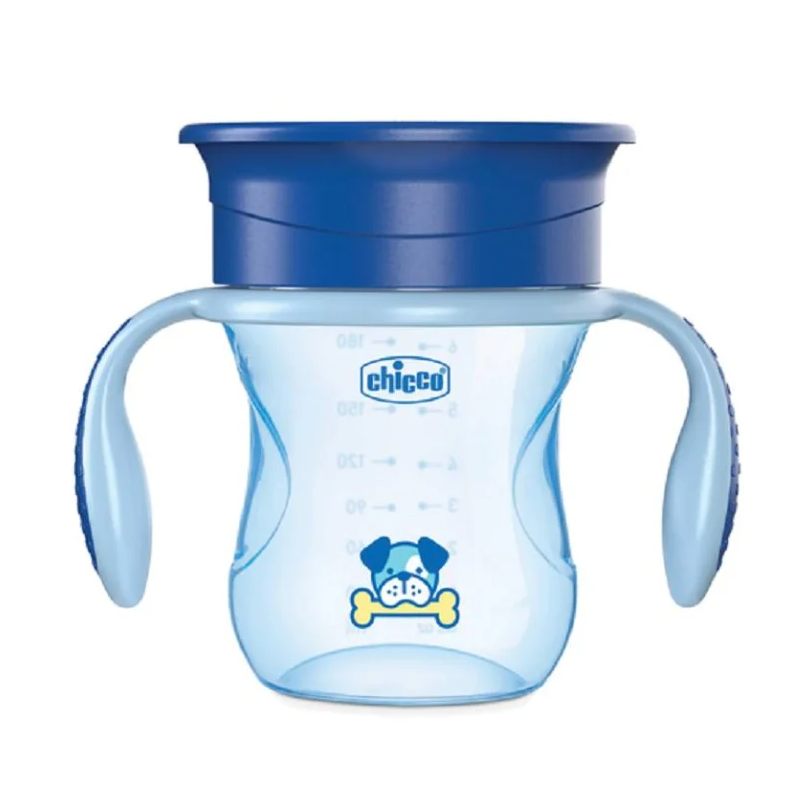 Chicco tazza perfect x 360 azzurra 12m+