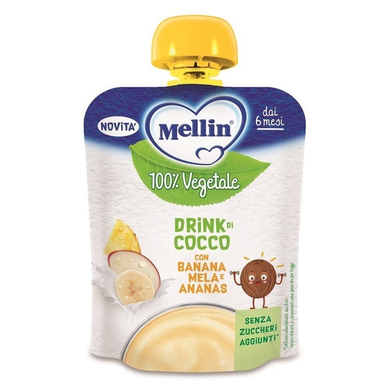 Mellin pouch cocco mela banana ananas 90 g