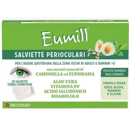 Eumill salviette perioculari 20 pezzi