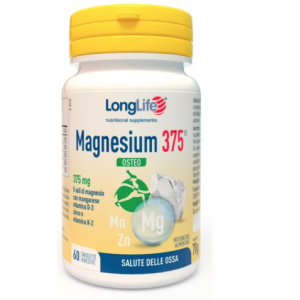 Longlife magnesium 375 osteo 60 tavolette