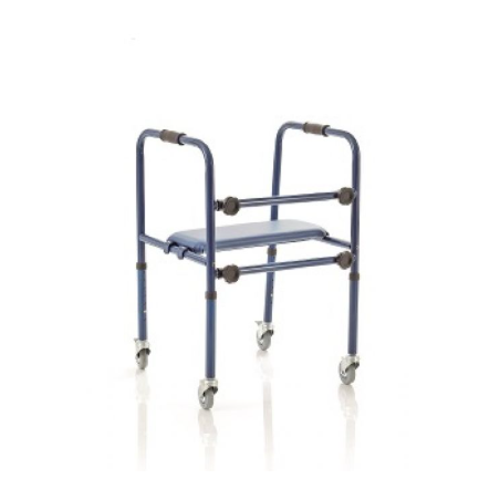 Mopedia deambulatore smontabile con sedile e ruote