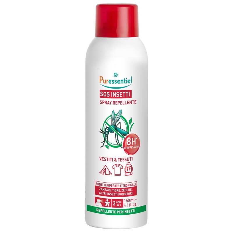 Sos insetti spray repellente vestiti&tessuti 150 ml