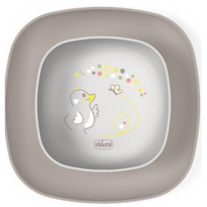 Chicco ciotola e piatto piano 12m+ grigio