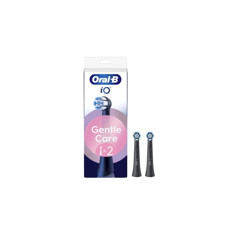 Oralb power refill io gentle clean black 2 pezzi Oralb power refill io gentle clean black 2 pezzi