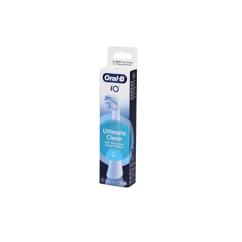Oralb power refill io ultra clean white 2 pezzi