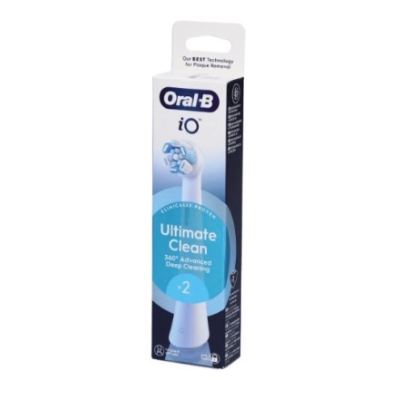 Oralb power refill io ultra clean white 2 pezzi