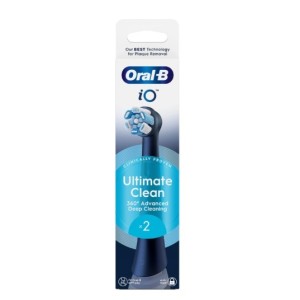 Oralb power refill io ultra clean black 2 pezzi