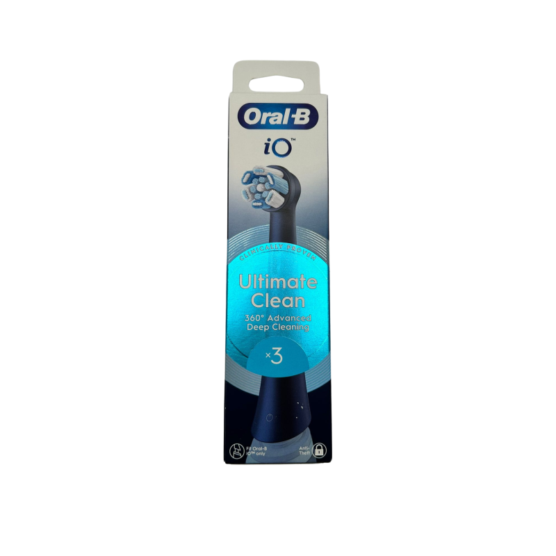 Oralb power refill io ultra clean black 3 pezzi