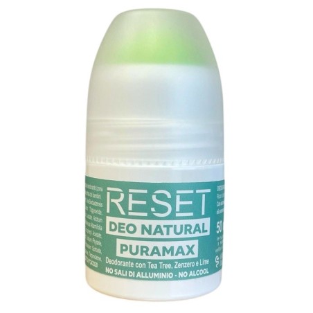 Deo roll on reset puramax deodorante veg tea tree zenzero lime 50 ml