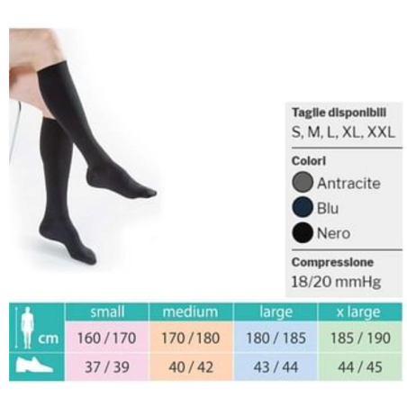 Kamila gambaletto melange kl 1 regolar punta chiusa taglia s