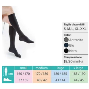 Kamila gambaletto melange kl 1 regolar punta chiusa taglia l