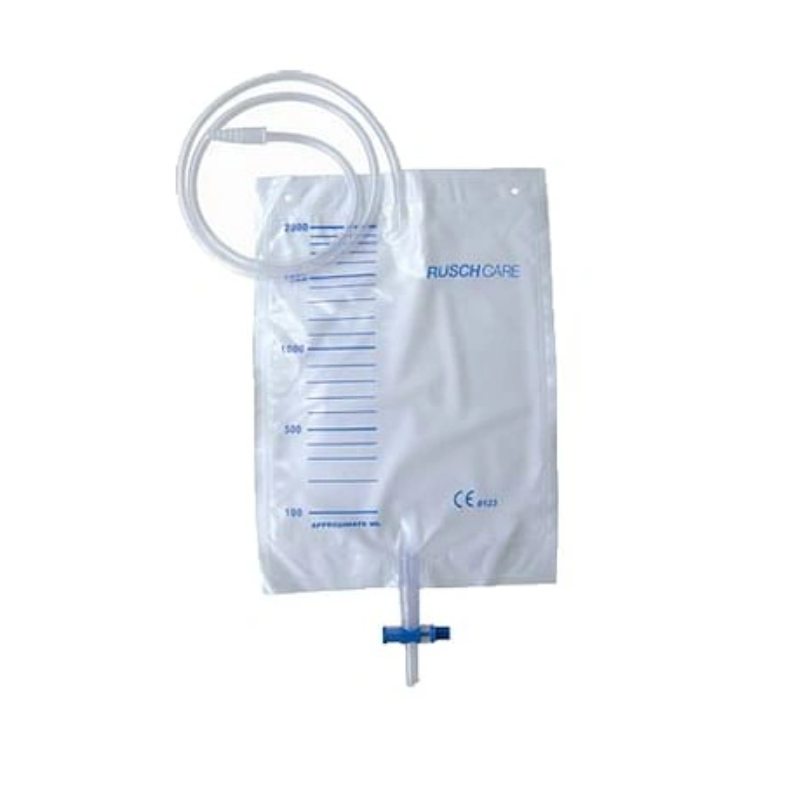 Sacca raccolta urina 2 litri senza rubinetto tubo 130 cm 1 pezzo
