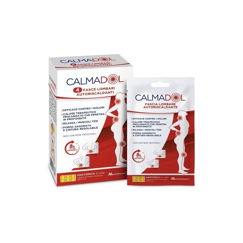 Fascia lombare calmadol 4 pezzi