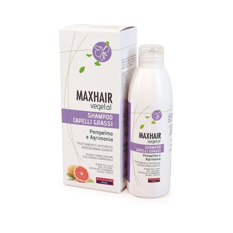 Maxhair vegetal shampoo capelli grassi 200 ml