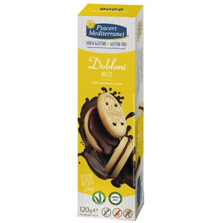 Piaceri mediterranei dobloni white 2 pezzi da 60 g