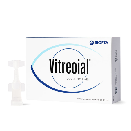 Gocce oculari vitreoial 20 monodose richiudibili 0,5 ml
