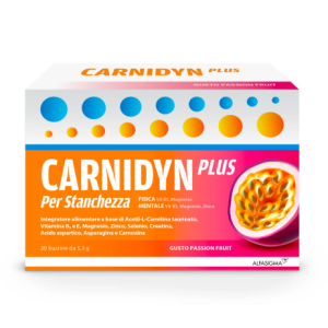 Carnidyn plus 20 bustine da 5,3 g gusto passion fruit