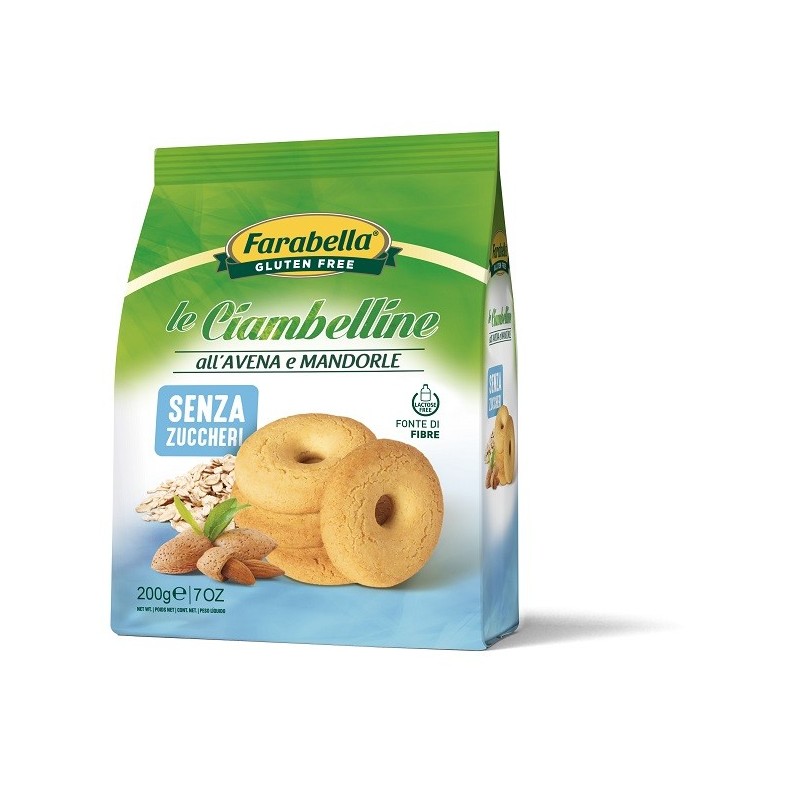 Farabella ciambelline senza zucchero all'avena e mandorle 200 g