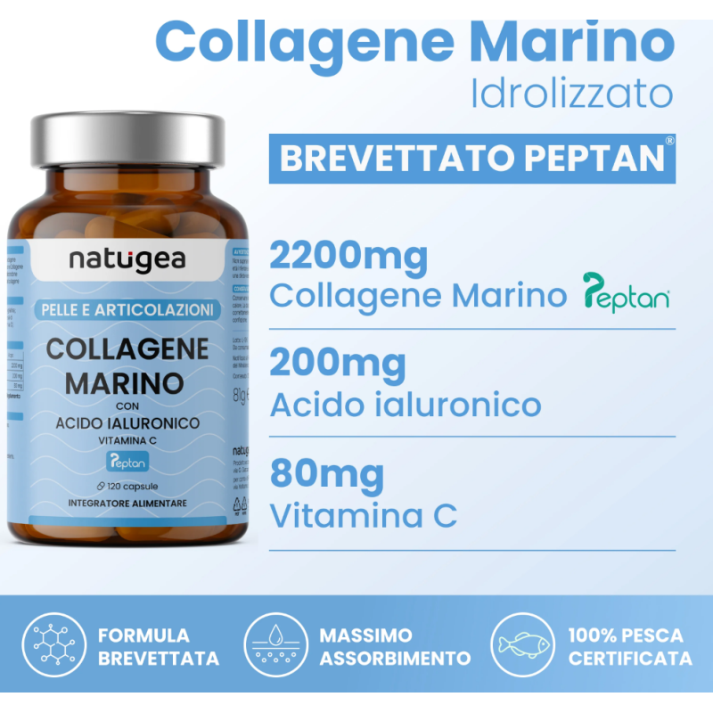 Natugea collagene marino 120 capsule