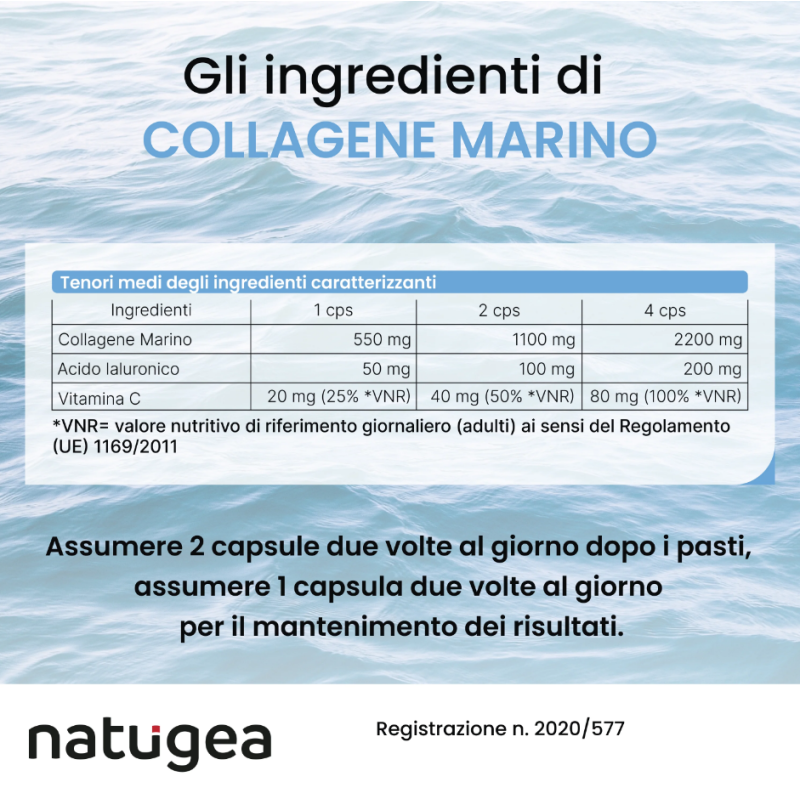 Natugea collagene marino 120 capsule