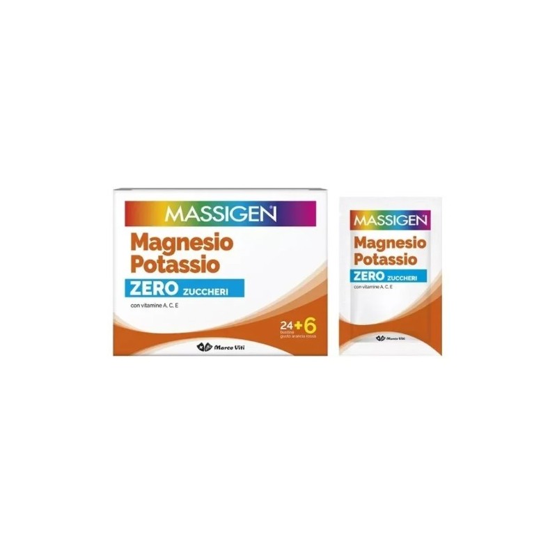 Massigen magnesio potassio senza zucchero 30 bustine edizione speciale 2025
