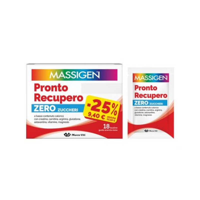 Massigen pronto recupero senza zucchero 18 bustine edizionespeciale 2025