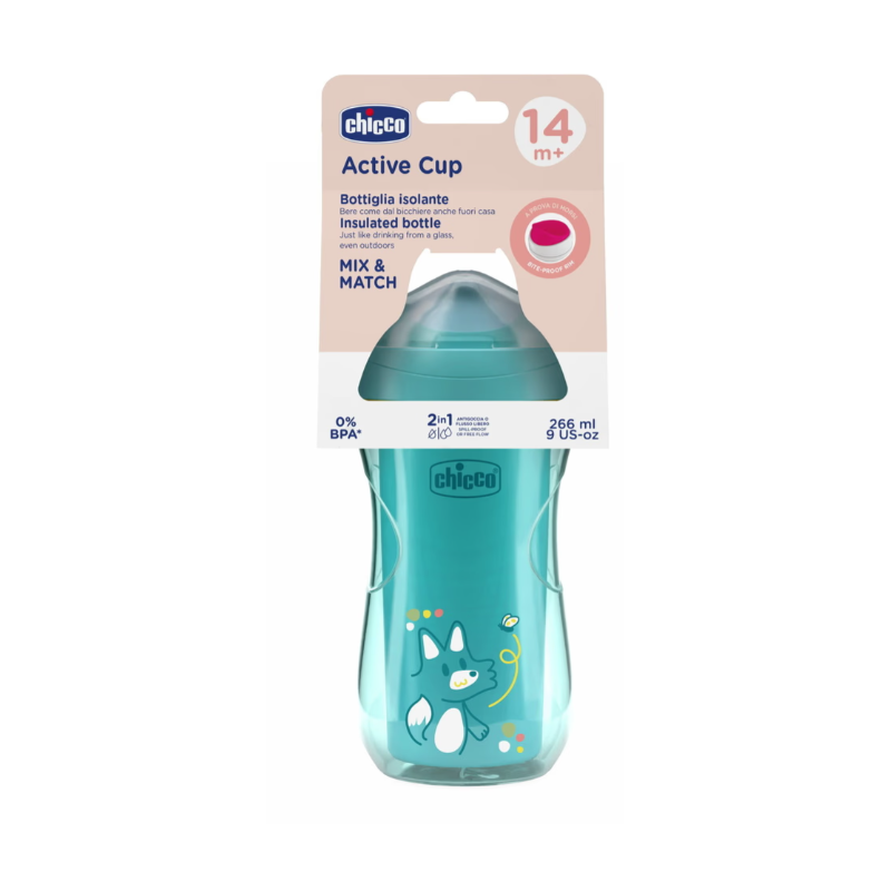 Chicco tazza active azzurra 14m+
