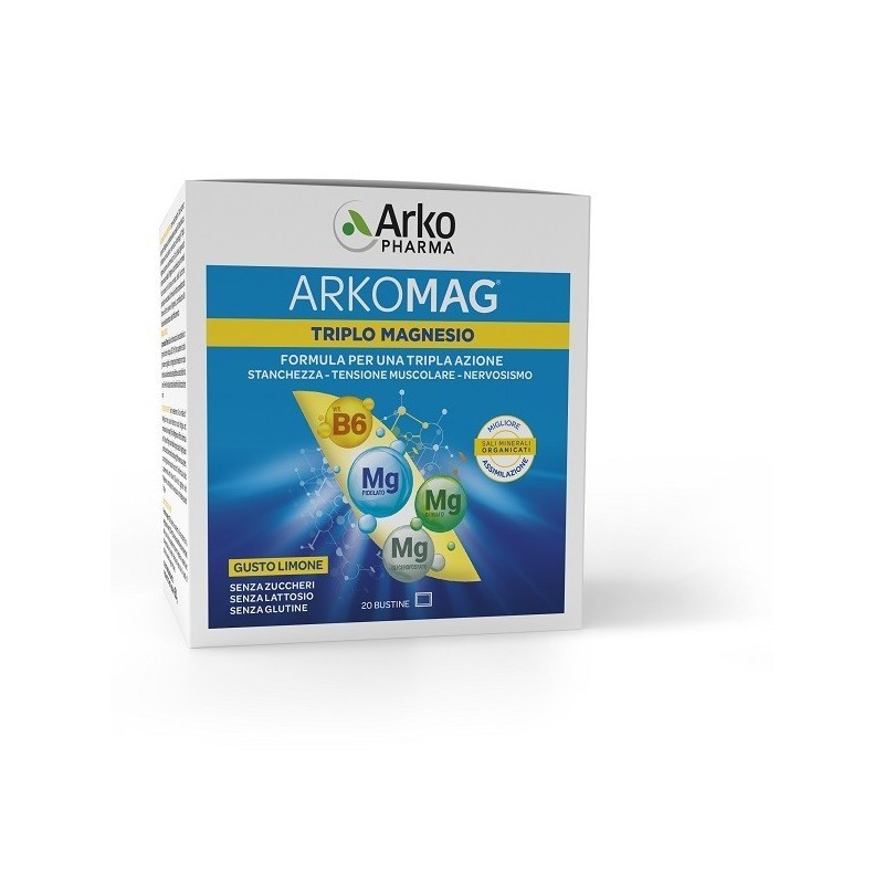 Arkomag triplo magnesio 20 bustine