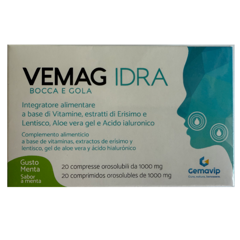 Vemag idra bocca & gola menta 20 compresse