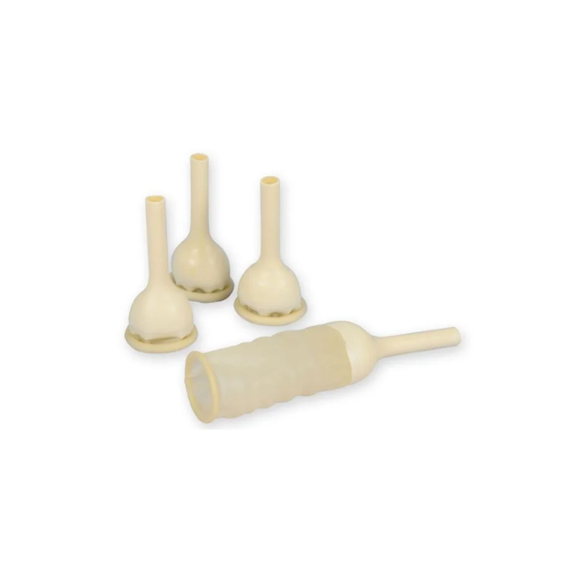 Catetere esterno per uomo securdrain via' penilat diametro 40 mm+striscia bi-adesiva guaina colore bianco/giallo 30 pezzi