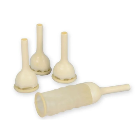 Catetere esterno per uomo securdrain via' penilat diametro 40 mm+striscia bi-adesiva guaina colore bianco/giallo 30 pezzi