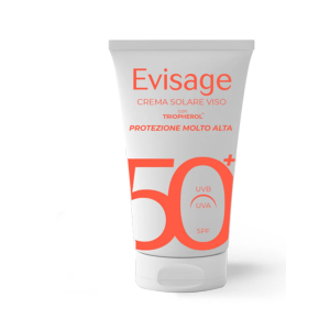 Evisage crema solare viso spf50+ 50 ml