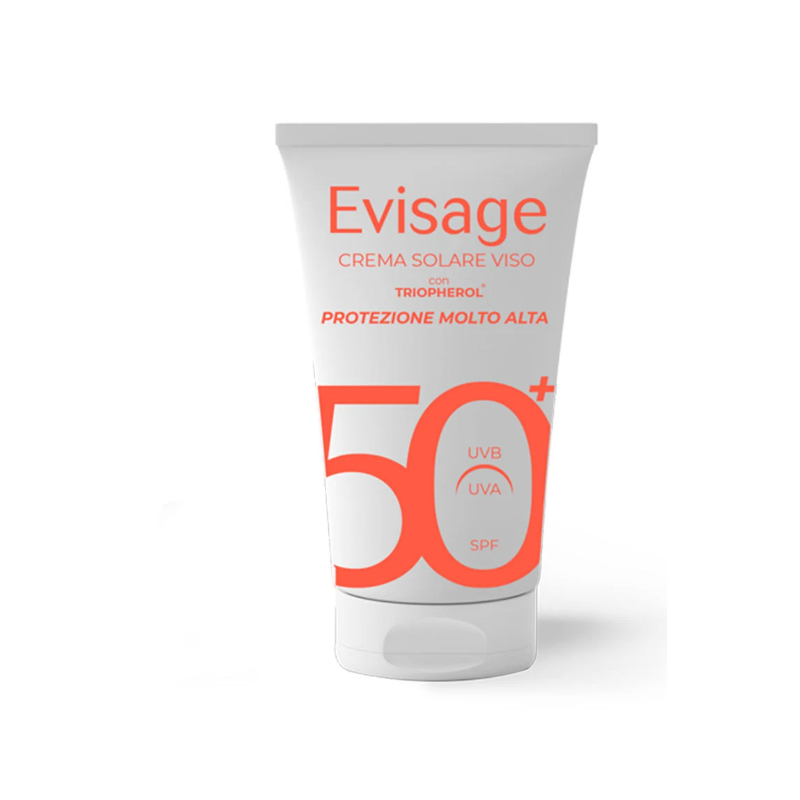 Evisage crema solare viso spf50+ 50 ml