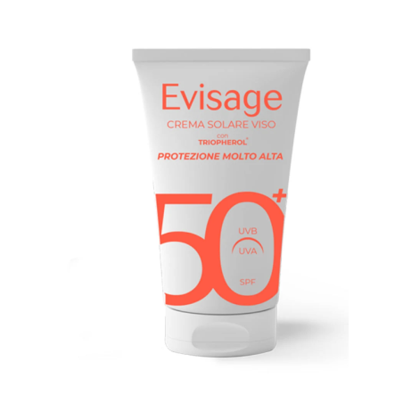 Evisage crema solare viso spf50+ 50 ml