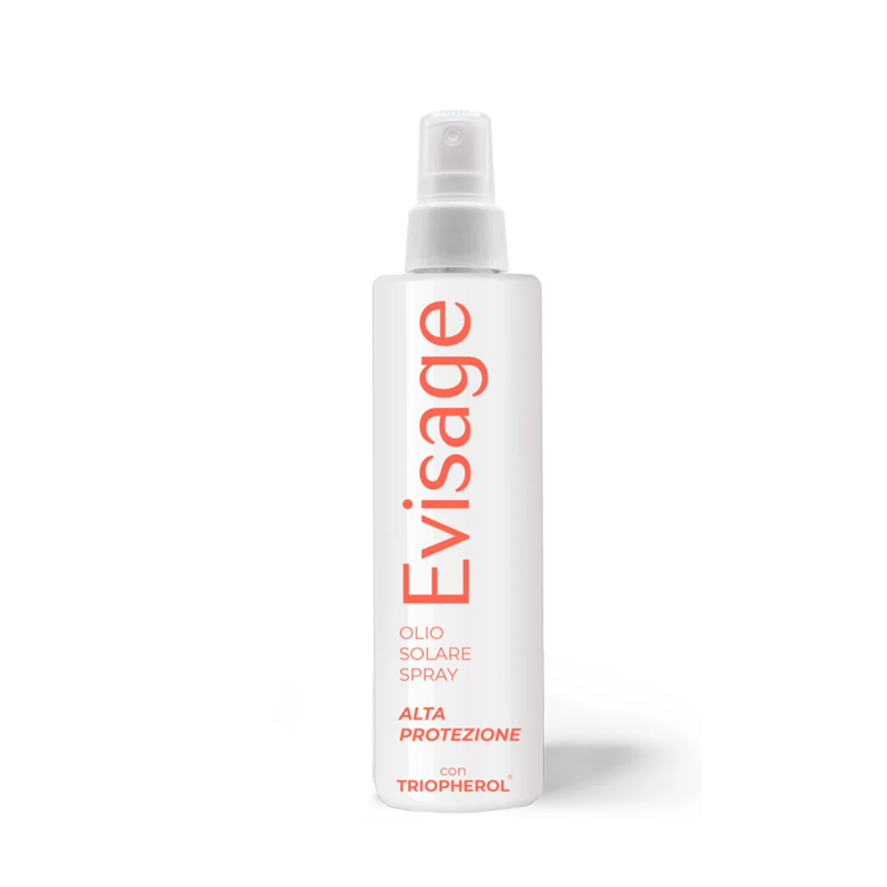 Evisage olio solare spray corpo protezione alta 200 ml