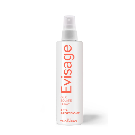 Evisage olio solare spray corpo protezione alta 200 ml