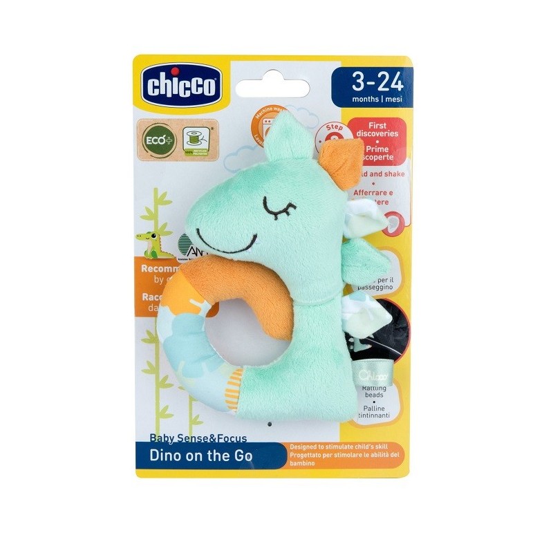 Chicco gioco baby sense&focus trillino soft dinosauro eco+