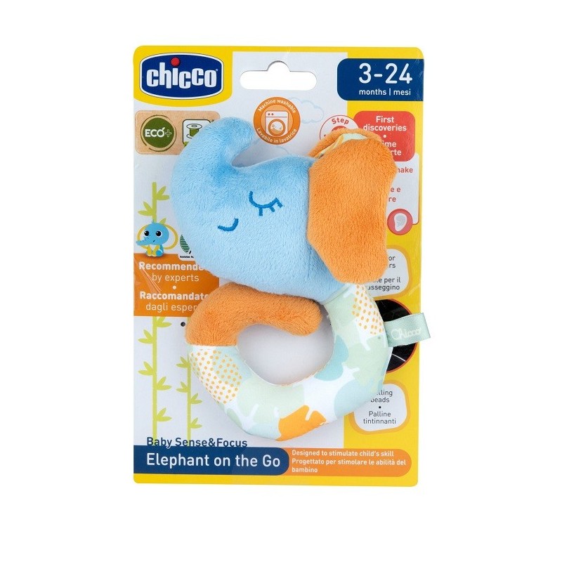 Chicco gioco baby sense&focus trillino soft elefante eco+