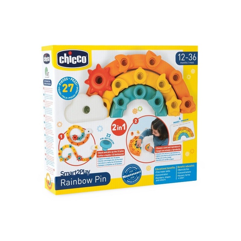 Chicco gioco smart2play arcobaleno 2in1
