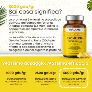 Natugea bromelina 5000 5000 gdu/g 120 compresse