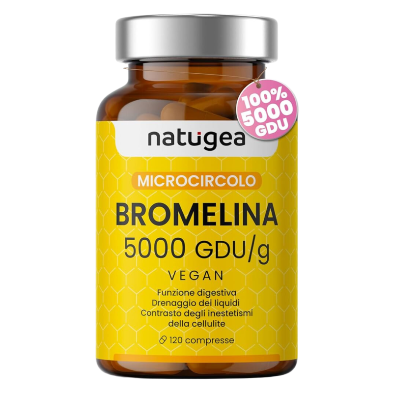Natugea bromelina 5000 5000 gdu/g 120 compresse
