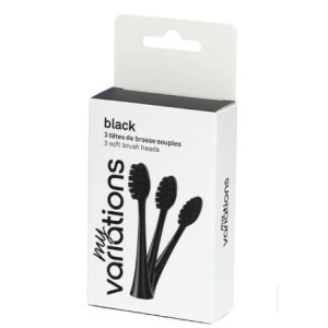 Myvariations pack 3 testine spazzolino nere
