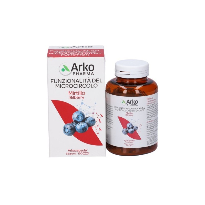 Arkocapsule funzionalita' microcircolo mirtillo 130 capsule