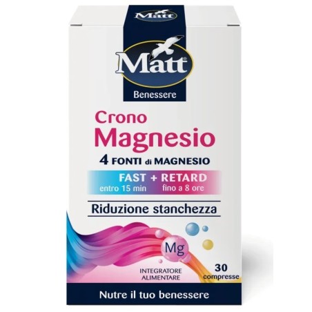 Matt crono magnesio 30 compresse Matt crono magnesio 30 compresse