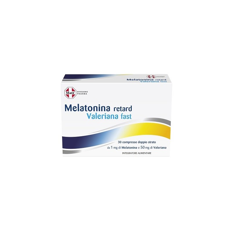 Matt divisione pharma melatonina retard valeriana fast 30 compresse