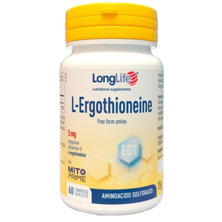 Longlife l-ergothioneine 60 compresse
