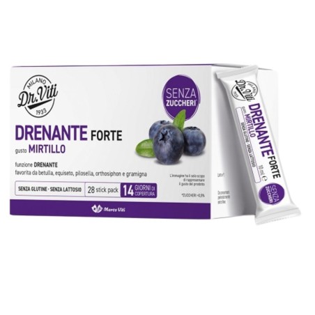 Dr viti drenante forte mirtillo 28 stick pack senza zuccheri