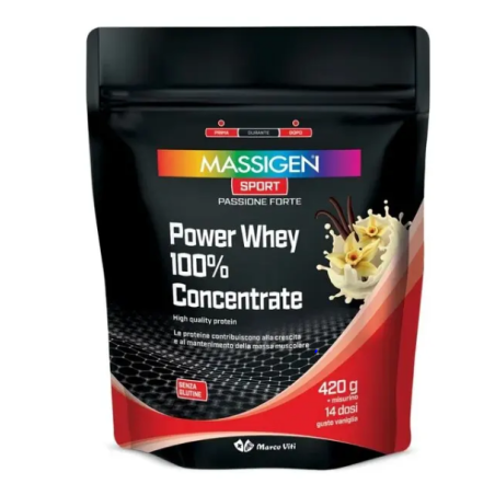 Massigen sport power whey concentrate vaniglia 420 g