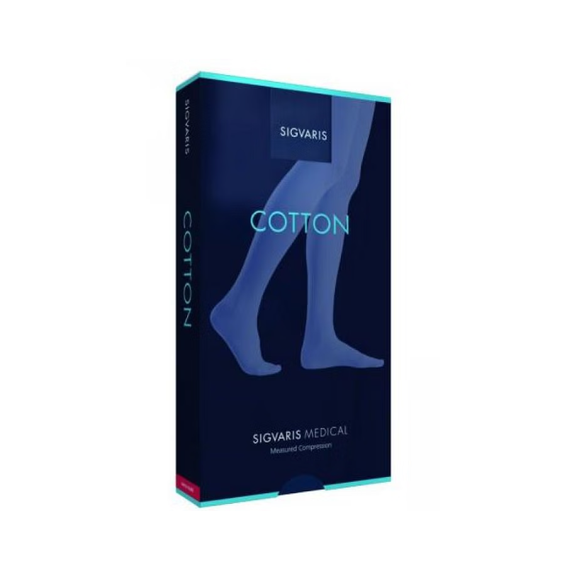 Sigvaris cotton ccl1 collant nature normal punta aperta m
