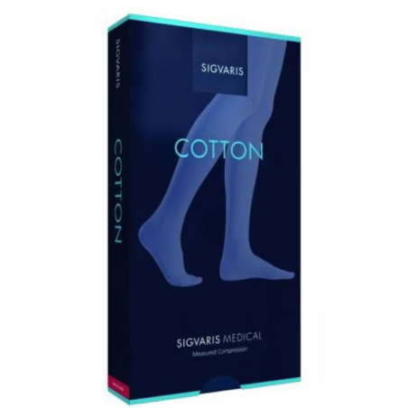 Sigvaris cotton ccl1 collant nature normal punta aperta m